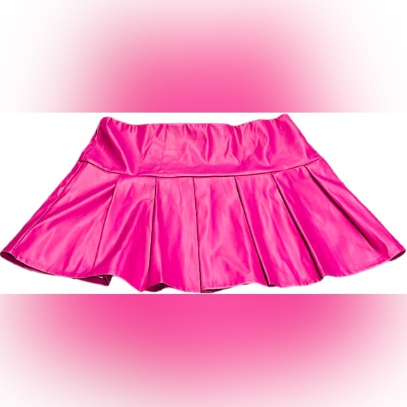 Popular 21 Dresses & Skirts - COPY - Popular 21 Faux Leather Pink Mini Skirt